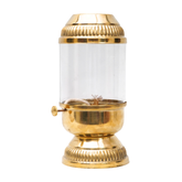 Akhand Diya and oil lantern with glass shield to protect the Diya to burn continously