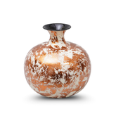 White copper flower vase