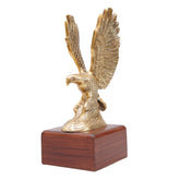 Masterpiece hand crafted flying eagle master piece with wooden base