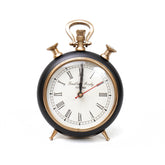 Table clock in Antique black finish