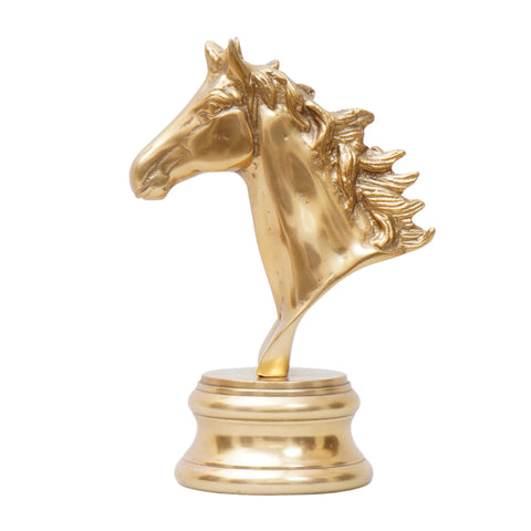 Champagne gold show piece horse head