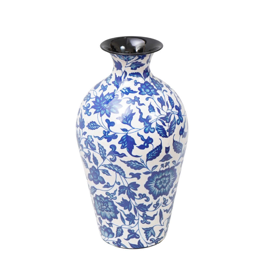 Unique piece of  vase with beautiful hand paited blue pottery
